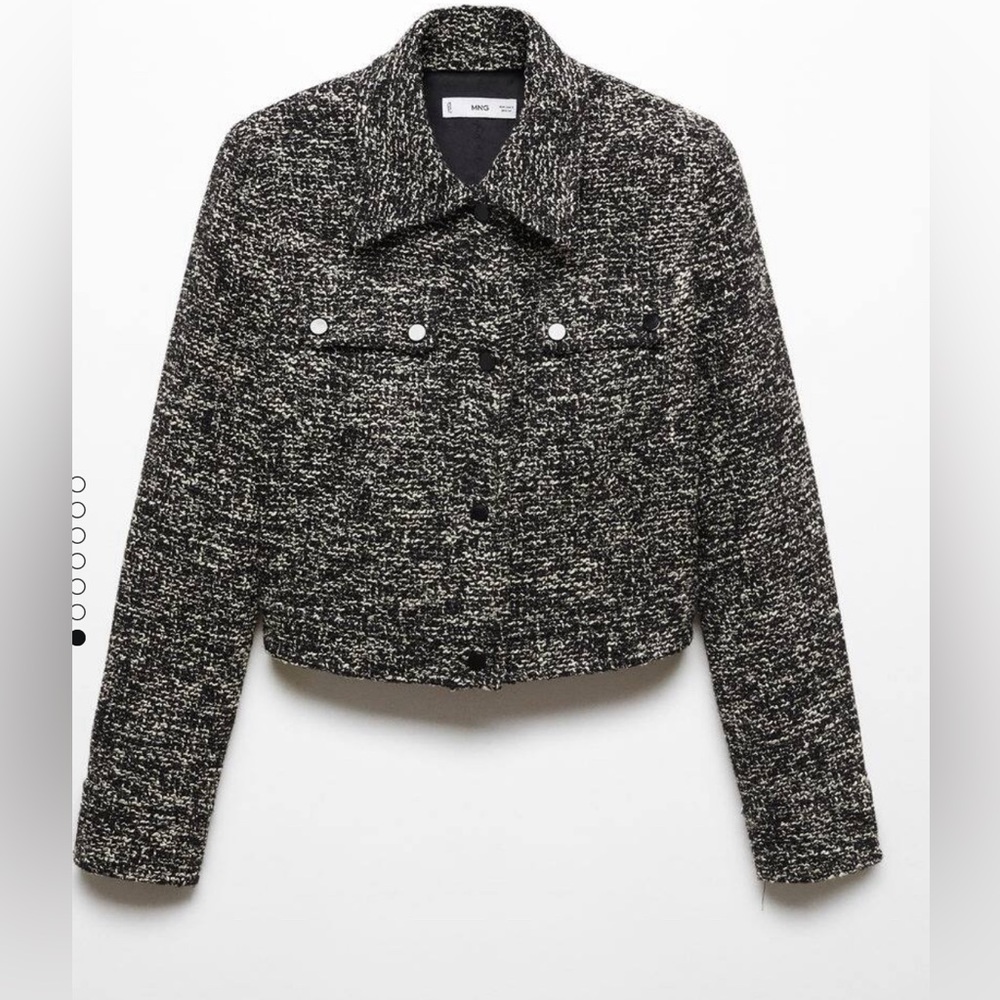 Tweed Jacket with shirt collar 
New without tags 
Never worn